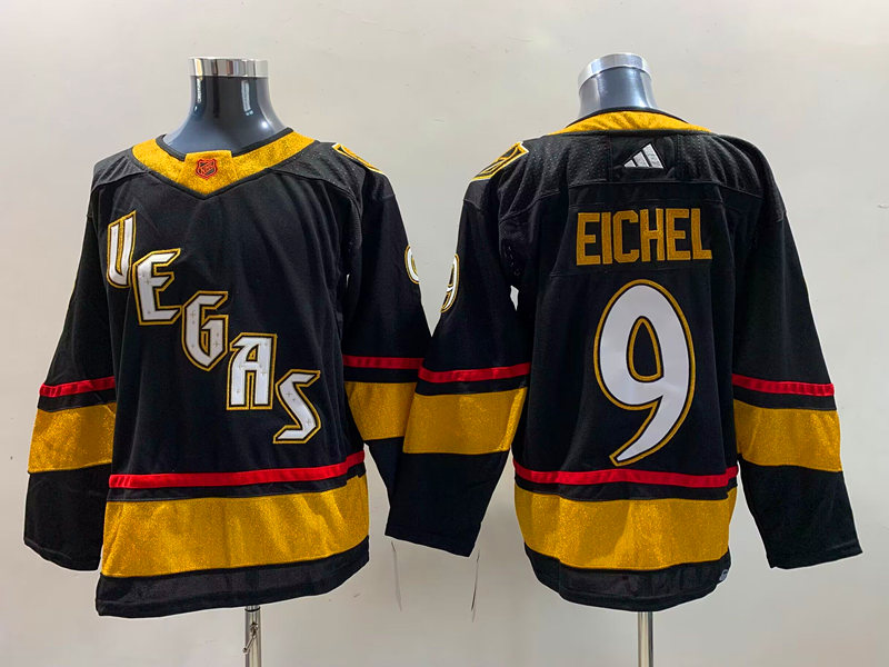 Men's Vegas Golden Knights Jack Eichel #9 Black Breakaway Jersey